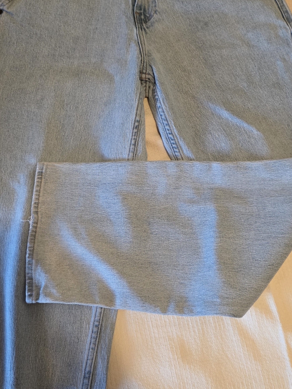 Hollister Straight-Leg Light Blue MEN'S BAGGY Jeans